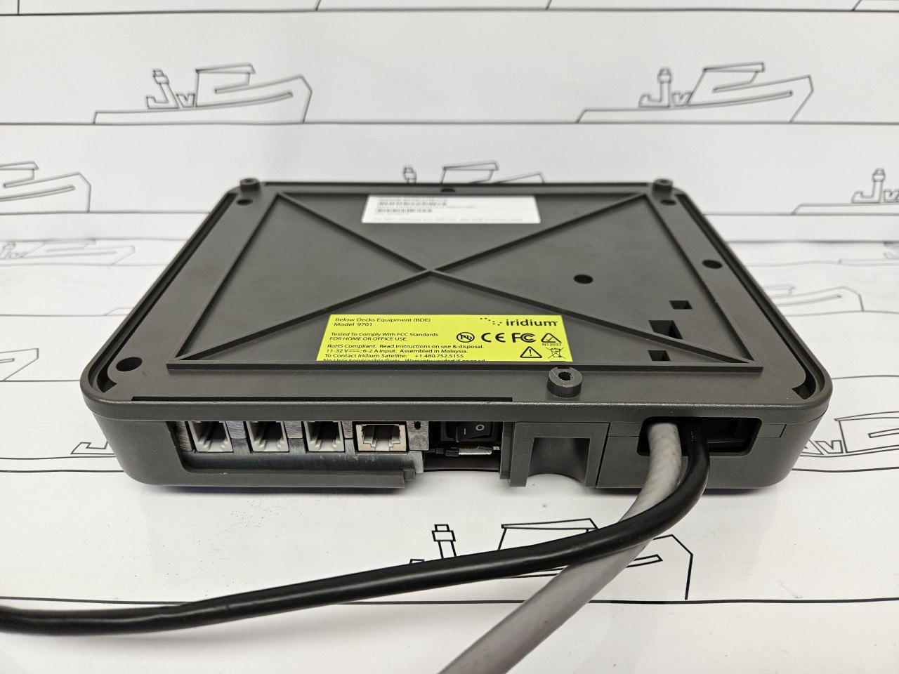 Iridium Pilot / OpenPort 9701 Below Decks Terminal — Tested — foto 6 van 7