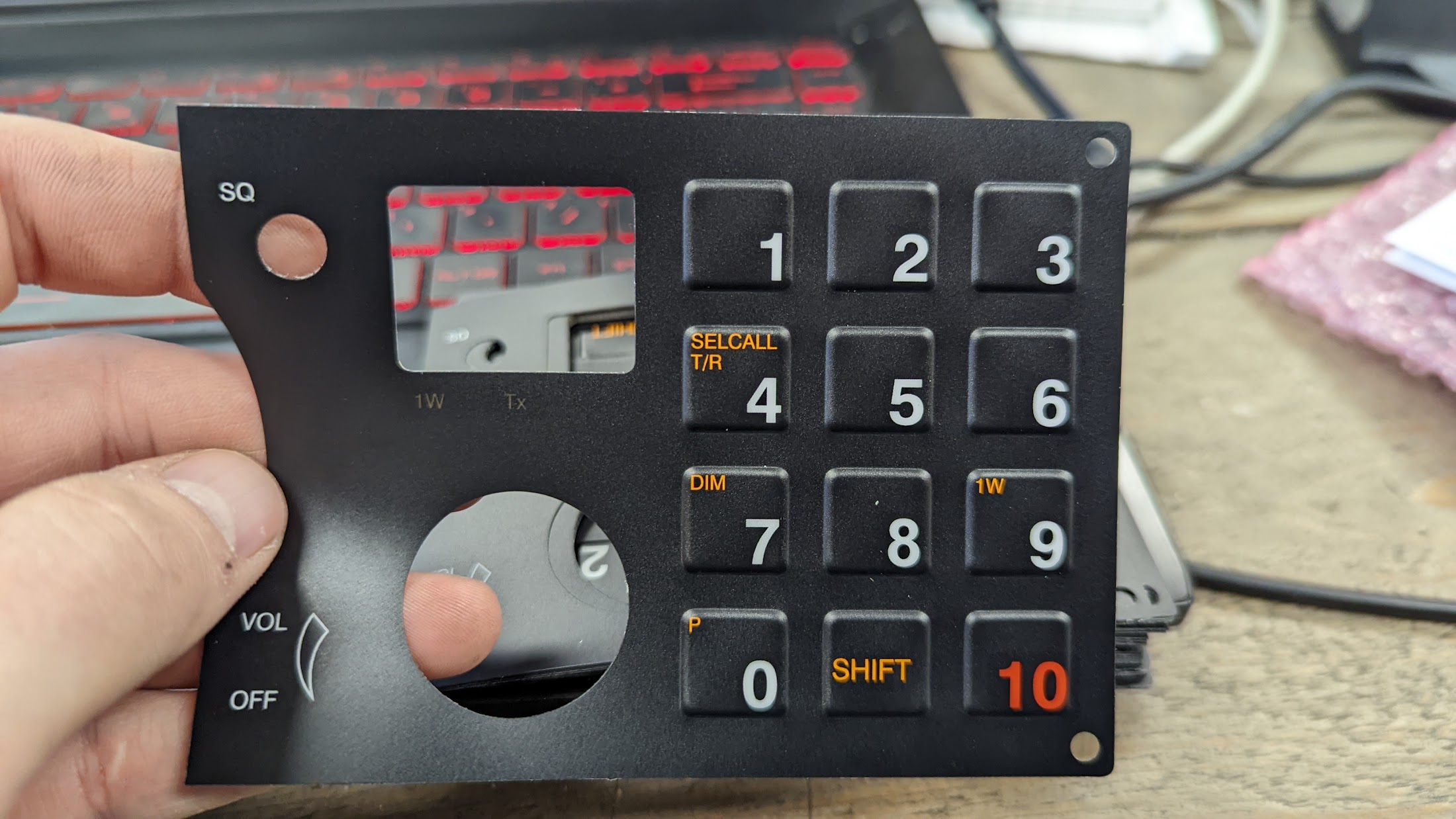 Sailor RT2048 / 6248 Keypad Foil — New