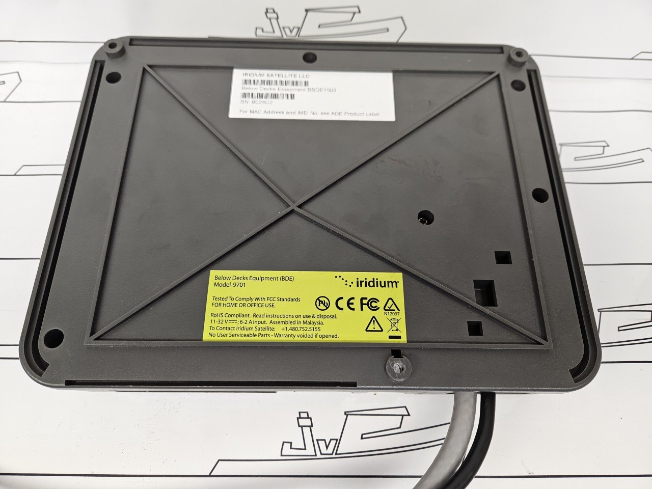 Iridium Pilot / OpenPort 9701 Below Decks Terminal — Tested — foto 7 van 7