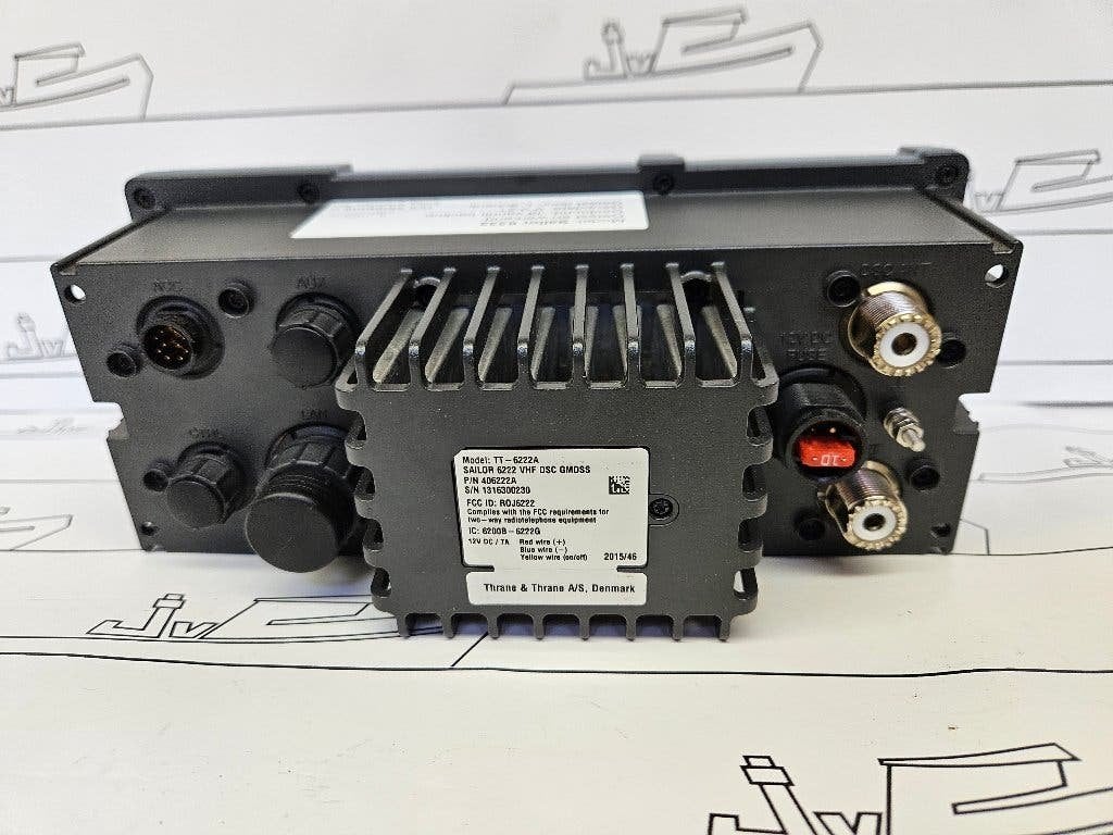Sailor 6222 VHF DSC Class A GMDSS Marine Radio — Tested — foto 4 van 5
