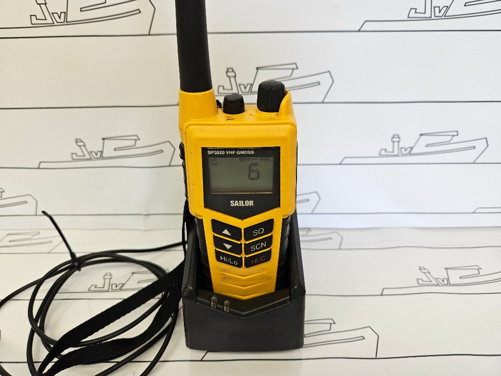 Sailor SP3520 GMDSS Portable VHF Radio — Tested (2 units with accessories) — foto 7 van 13