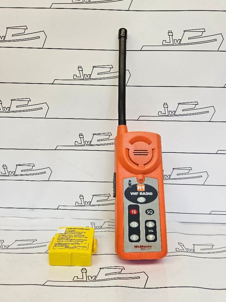 McMurdo R1 GMDSS Portable VHF Radio — Tested