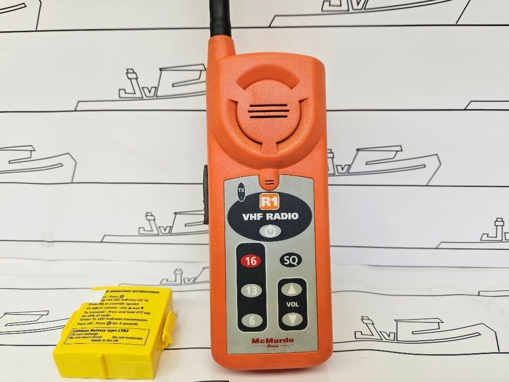 McMurdo R1 GMDSS Portable VHF Radio — Tested — foto 2 van 5